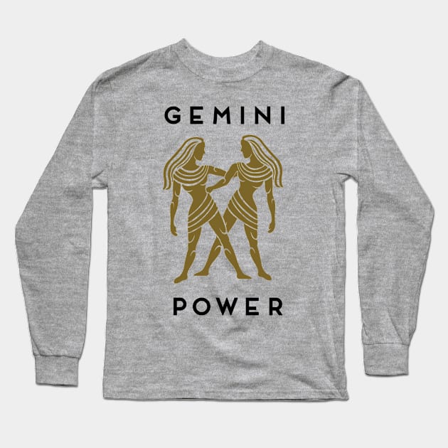 Gemini Power Long Sleeve T-Shirt by DesigningJudy